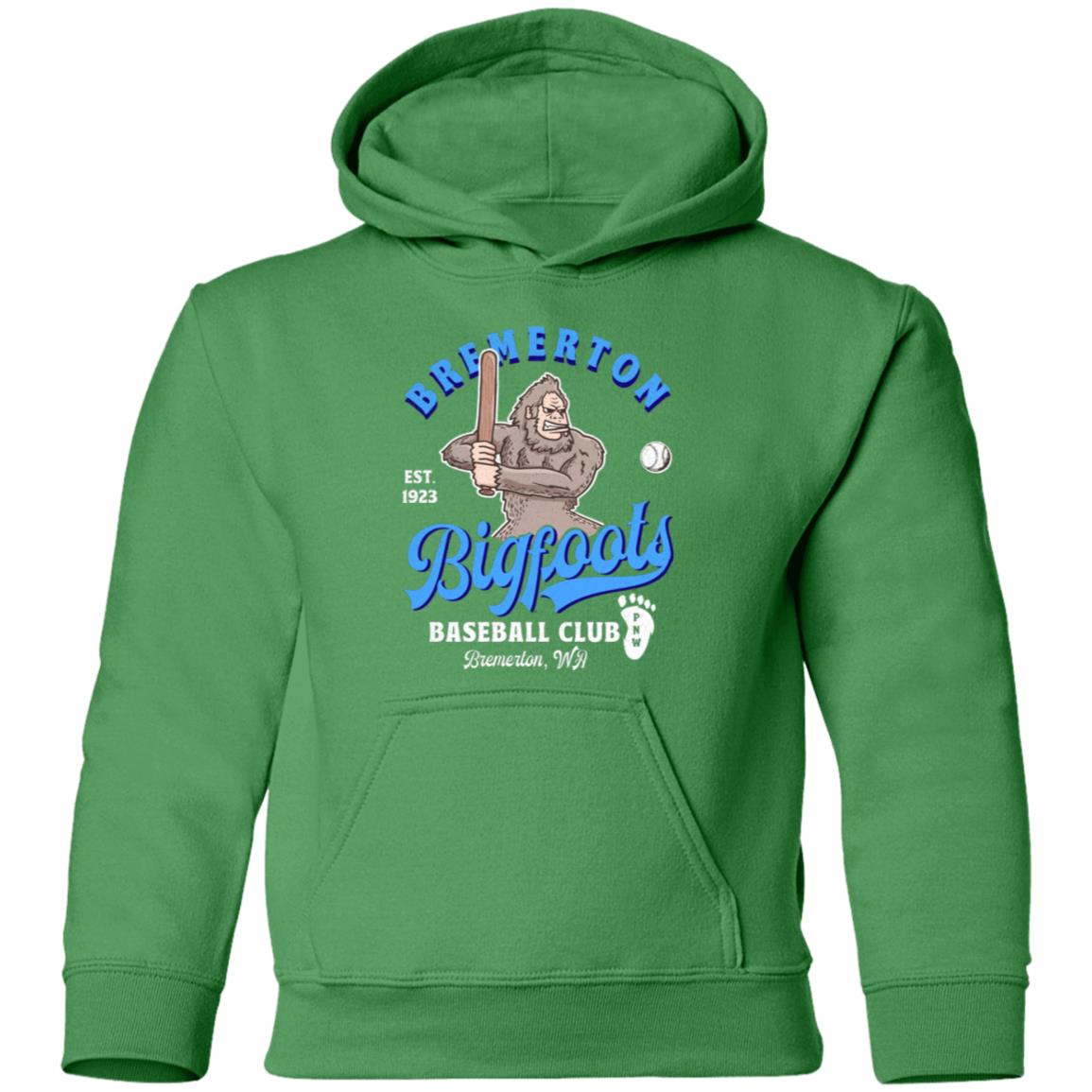 Bremerton Bigfoots Retro Minor League Baseball Team-Youth Pullover Hoodie