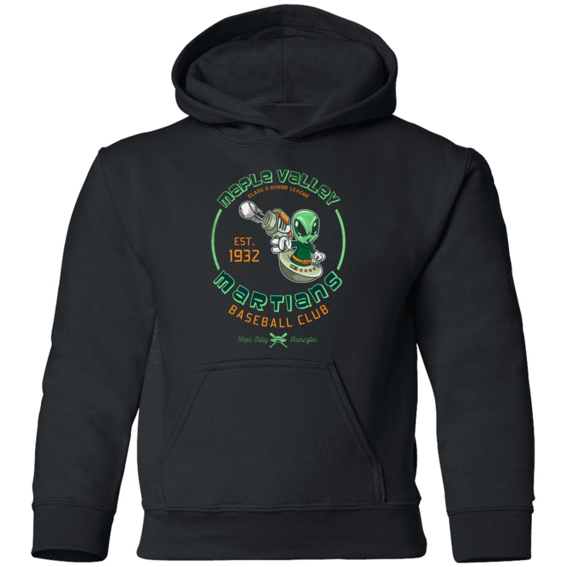 Maple Valley Martians Retro Minor League Baseball Team-Youth Pullover Hoodie