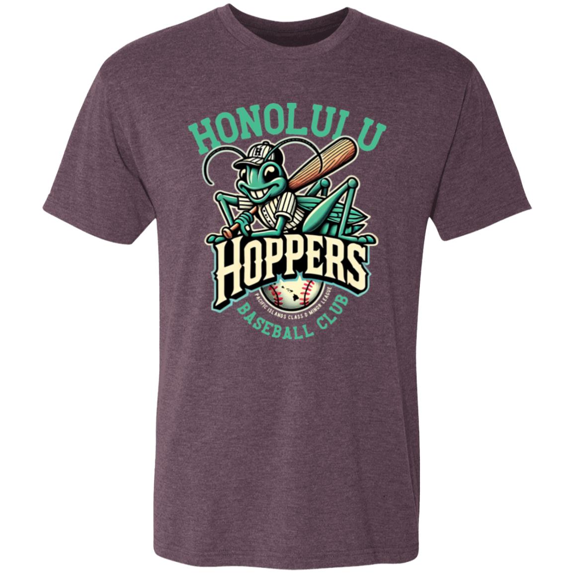 Honolulu Hoppers Minor League Baseball Team Triblend T-Shirt