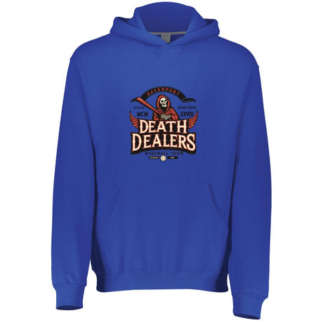 Davenport Death Dealers Retro Minor League Baseball Team-Youth Luxury Hoodie