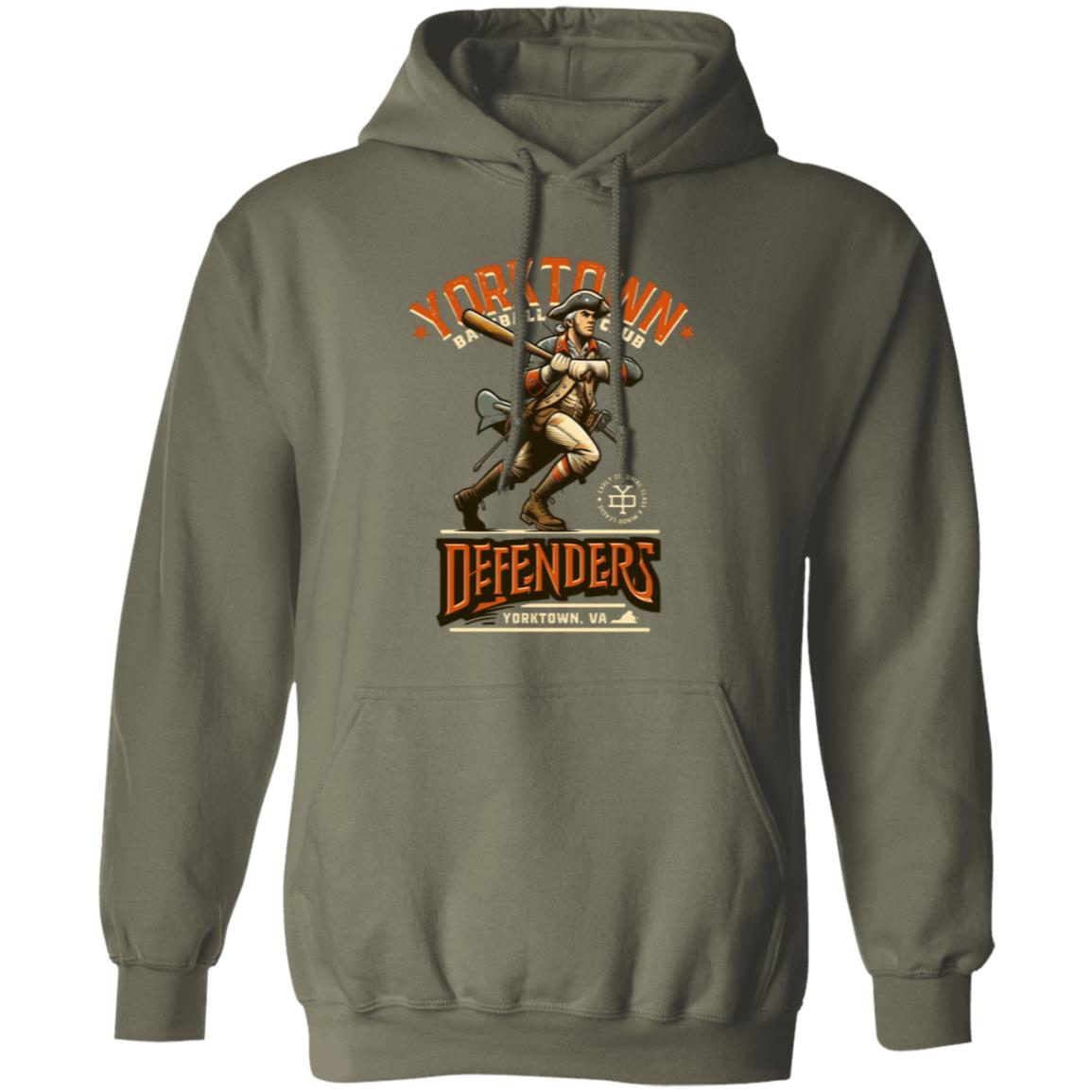 Yorktown Defenders Retro Minor League Baseball Team-Pullover Hoodie