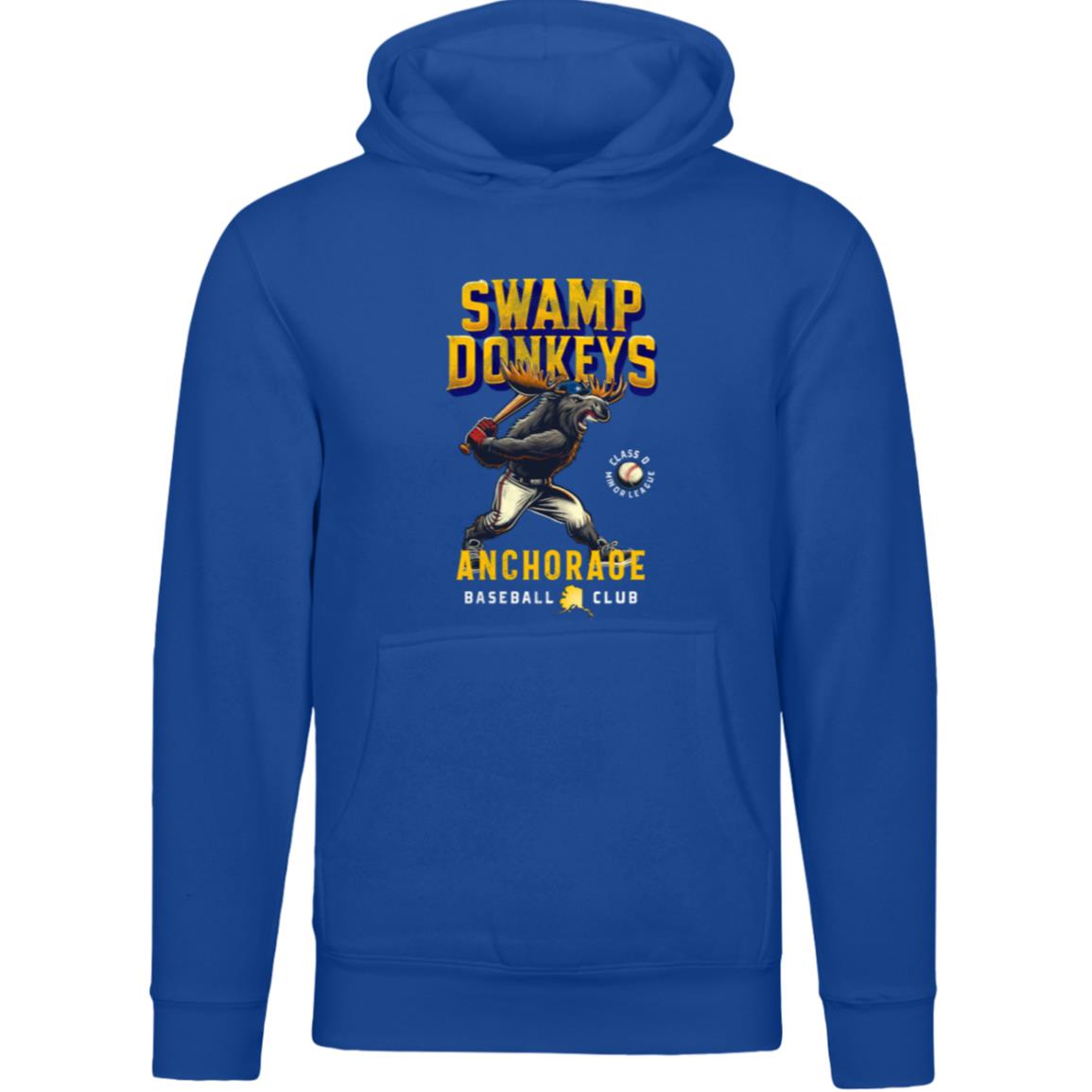 Anchorage Swamp Donkeys Retro Minor League Baseball Team-Unisex Luxury Hoodie