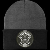 Outfield Outlaws Knit Cap Vegan Leather Patch