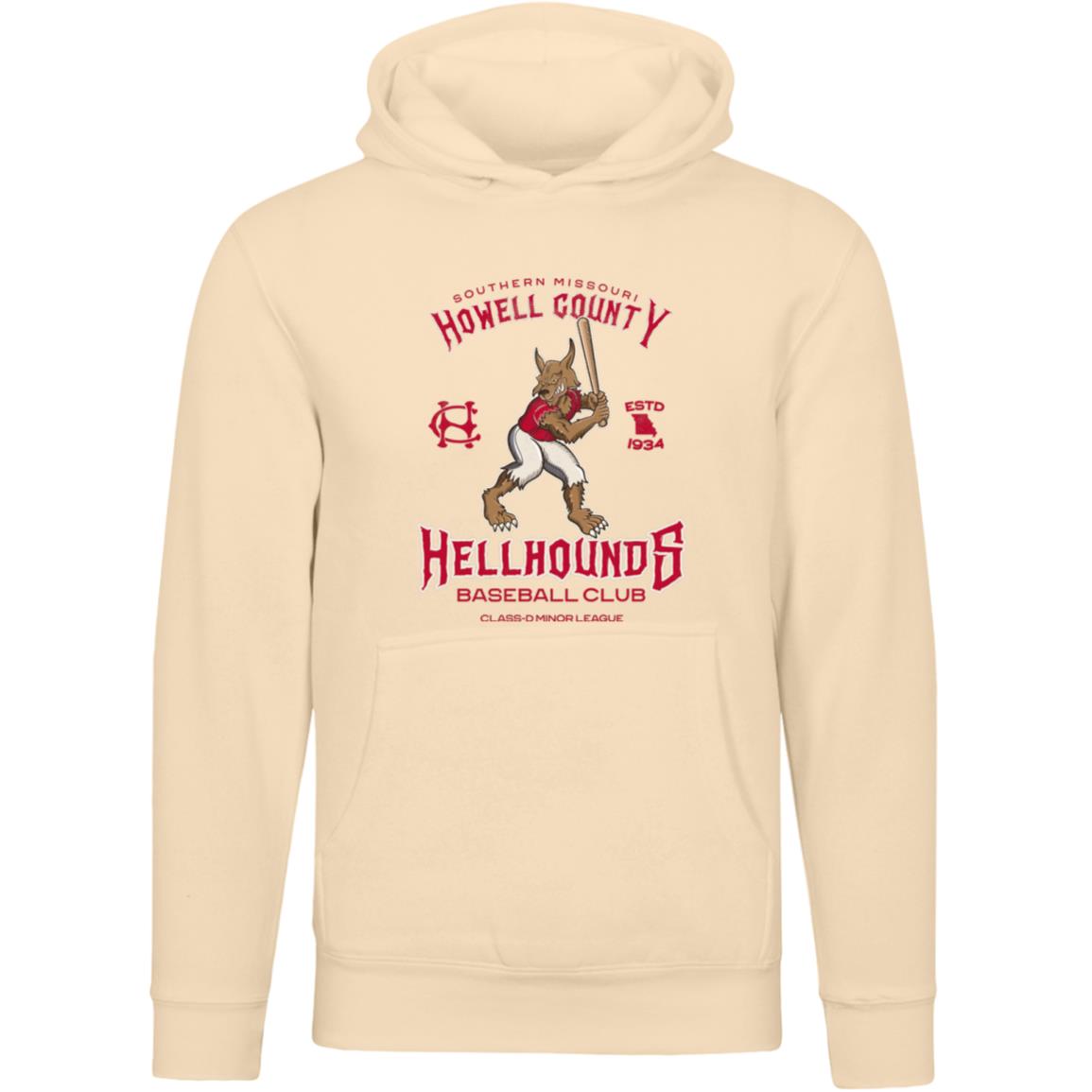 Howell County Hellhounds Baseball Team Unisex Luxury Hoodie