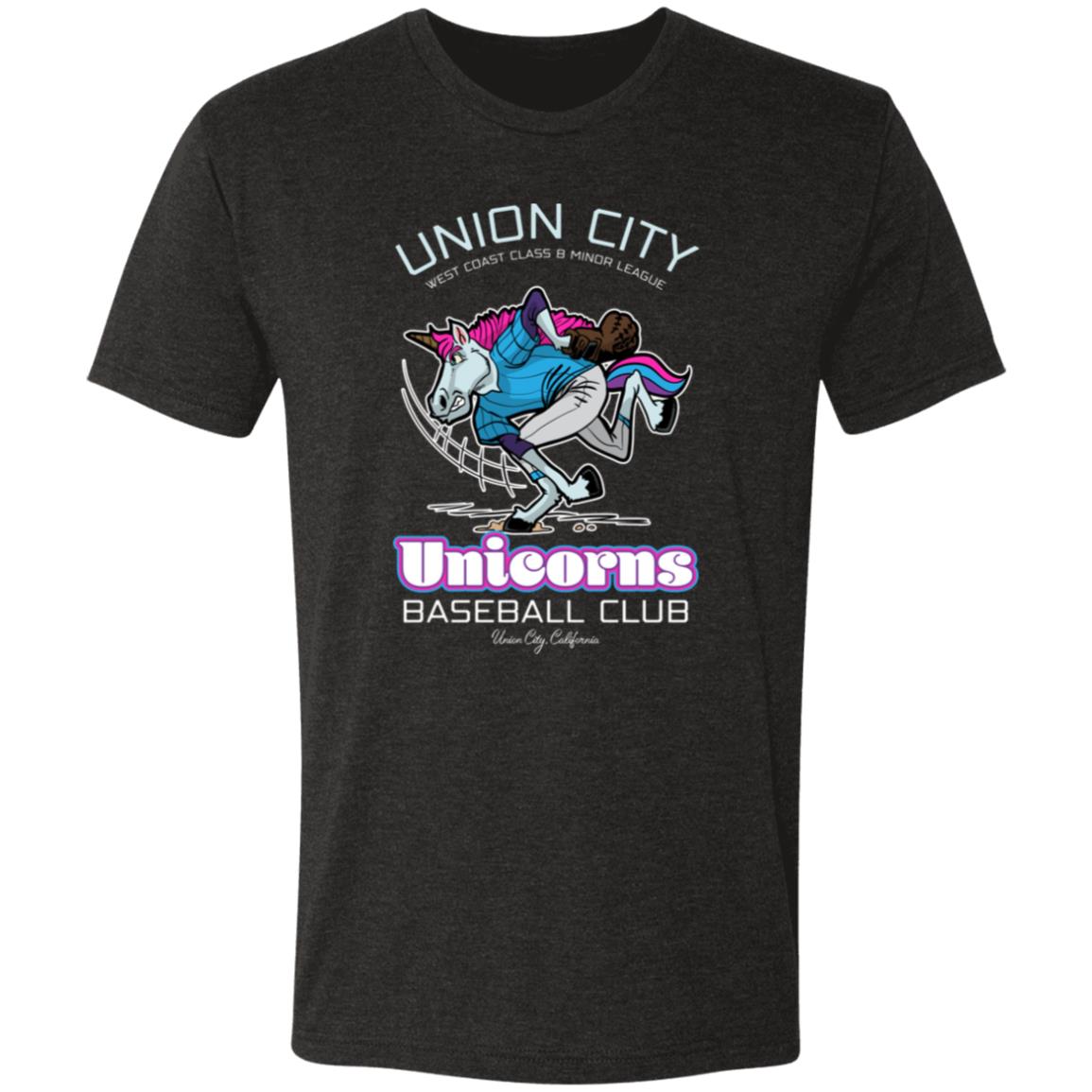 Union City Unicorns Minor League Baseball Team Triblend T-Shirt