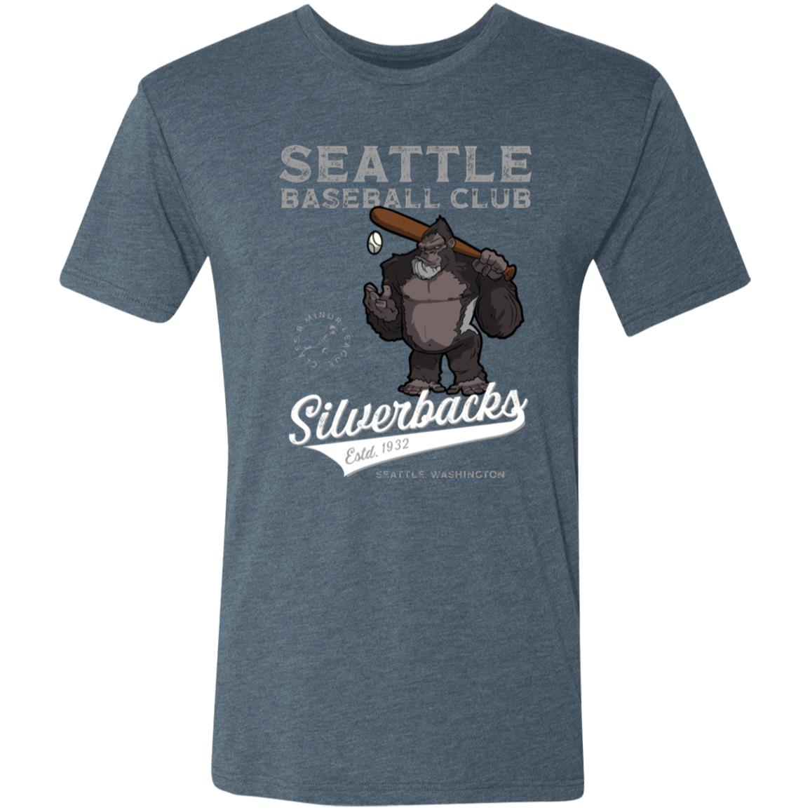 Seattle Silverbacks Retro Minor League Baseball Team Triblend T-Shirt