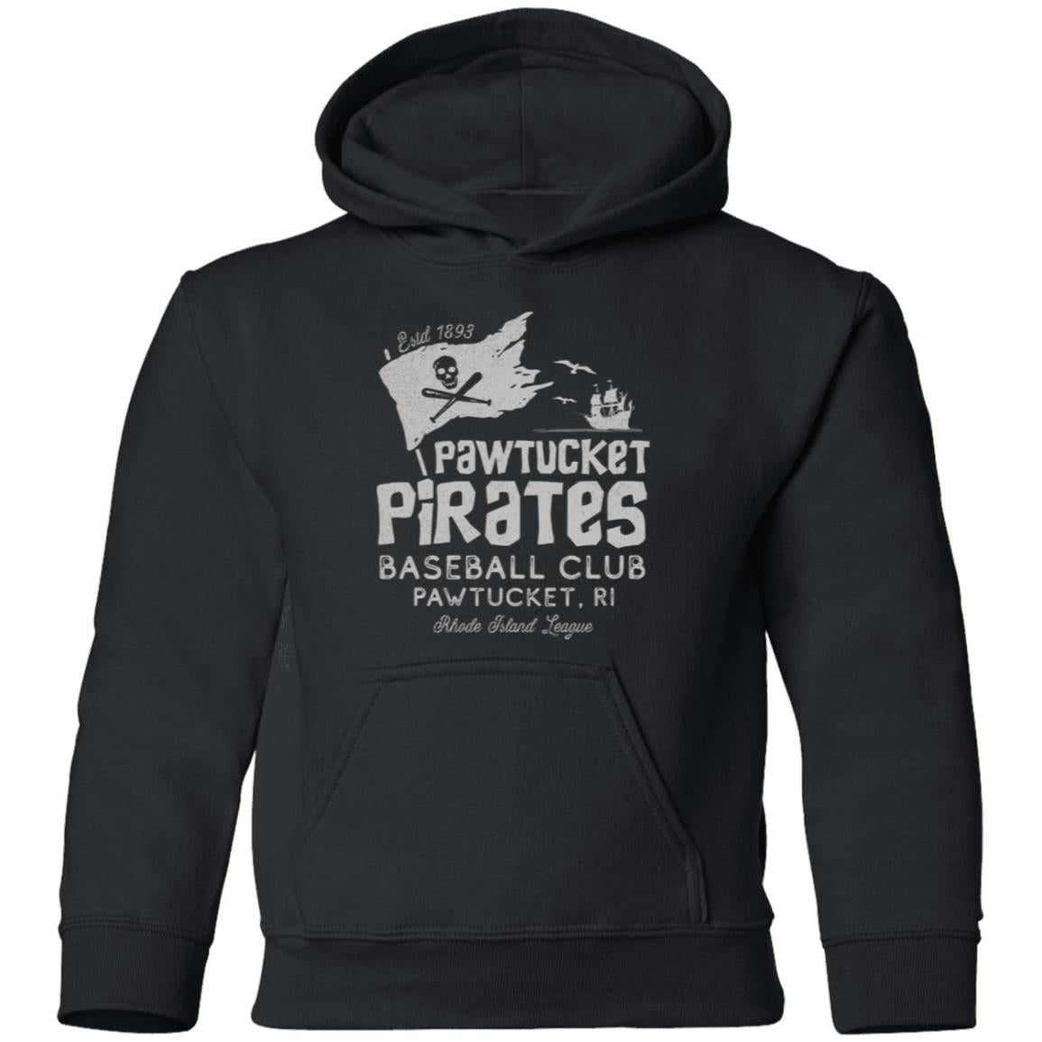 Pawtucket Pirates Retro Minor League Baseball Team-Youth Pullover Hoodie