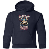 Freedom Founding Fathers Retro Minor League Baseball Team-Youth Pullover Hoodie