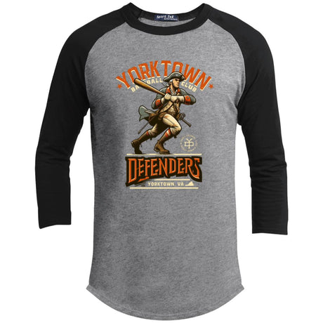 Yorktown Defenders Retro Minor League Baseball Team-Youth 3/4 Raglan Sleeve Shirt