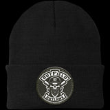 Outfield Outlaws Knit Cap Vegan Leather Patch