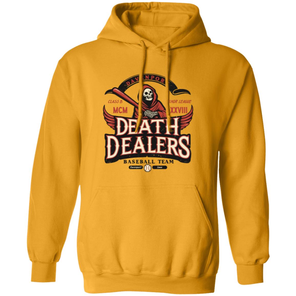 Davenport Death Dealers Retro Minor League Baseball Team-Unisex Premium Hoodie