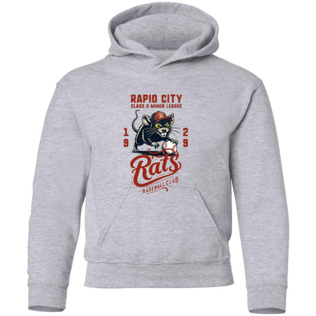 Rapid City Rats Retro Minor League Baseball Team-Youth Pullover Hoodie