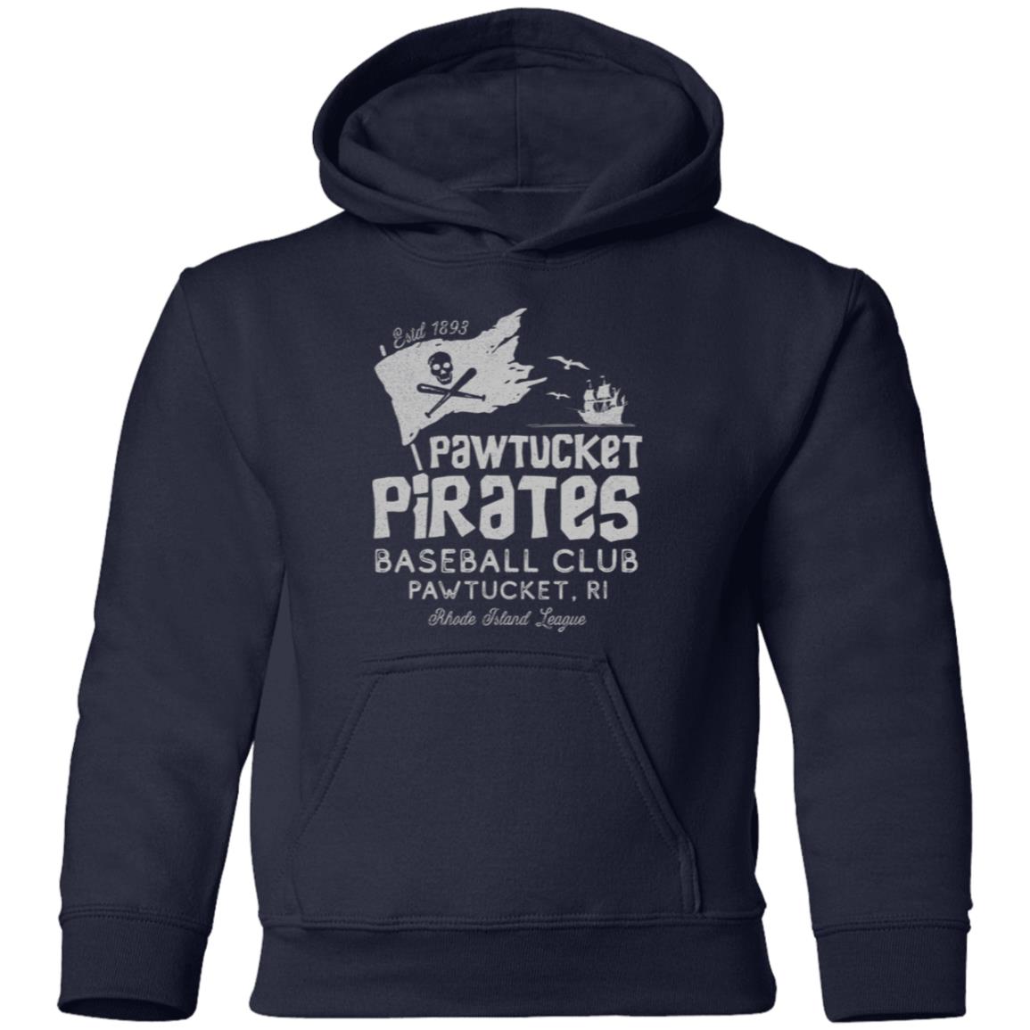 Pawtucket Pirates Retro Minor League Baseball Team-Youth Pullover Hoodie