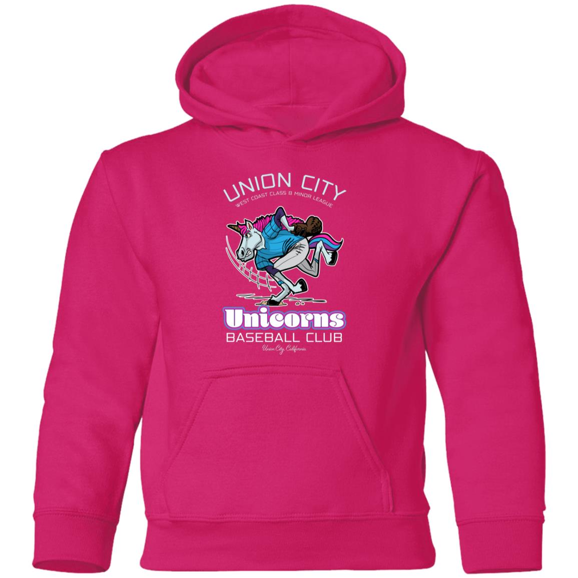 Union City Unicorns Minor League Baseball Team Youth Pullover Hoodie