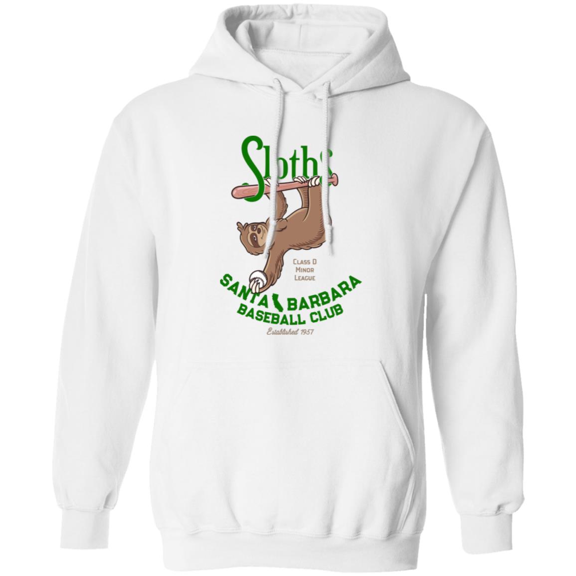 Santa Barbara Sloths Baseball Team Pullover Hoodie