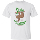 Santa Barbara Sloths Baseball Team Youth  Cotton T-Shirt