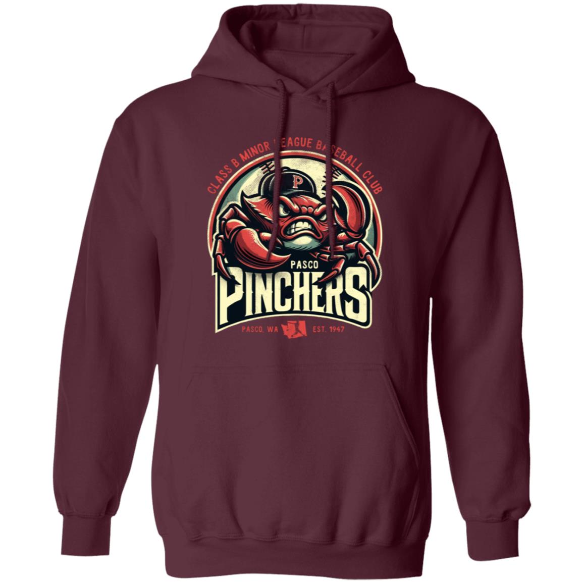 Paco Pinchers Retro Minor League Baseball Team Pullover Hoodie