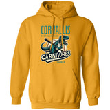 Corvallis Carnivores Retro Minor League Baseball Team-Unisex Premium Hoodie