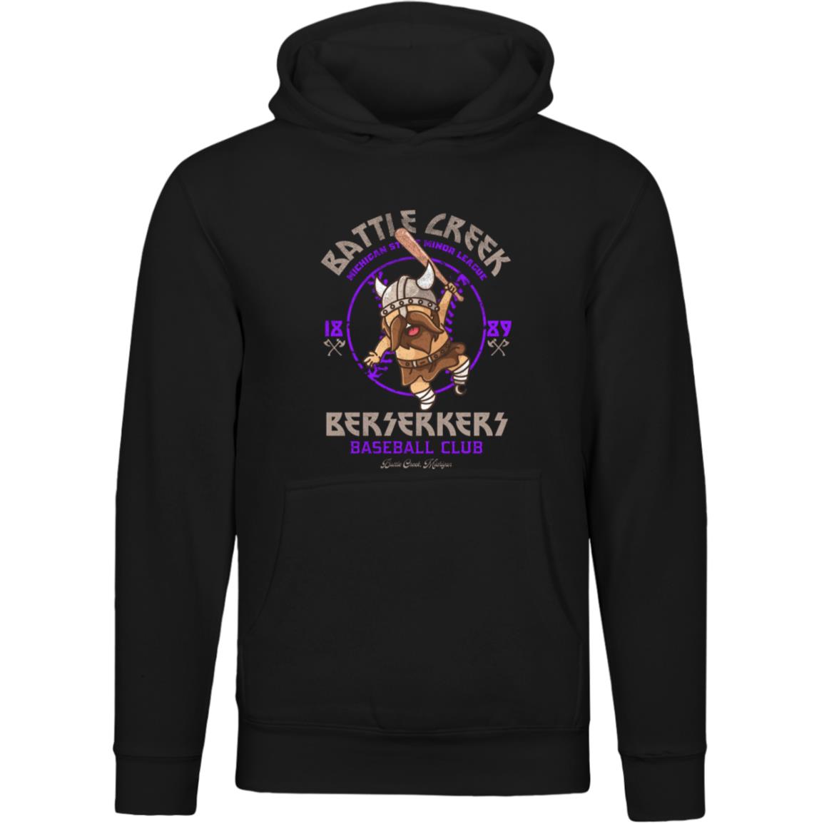 Battle Creek Berserkers Minor League Baseball Team Unisex Luxury Hoodie