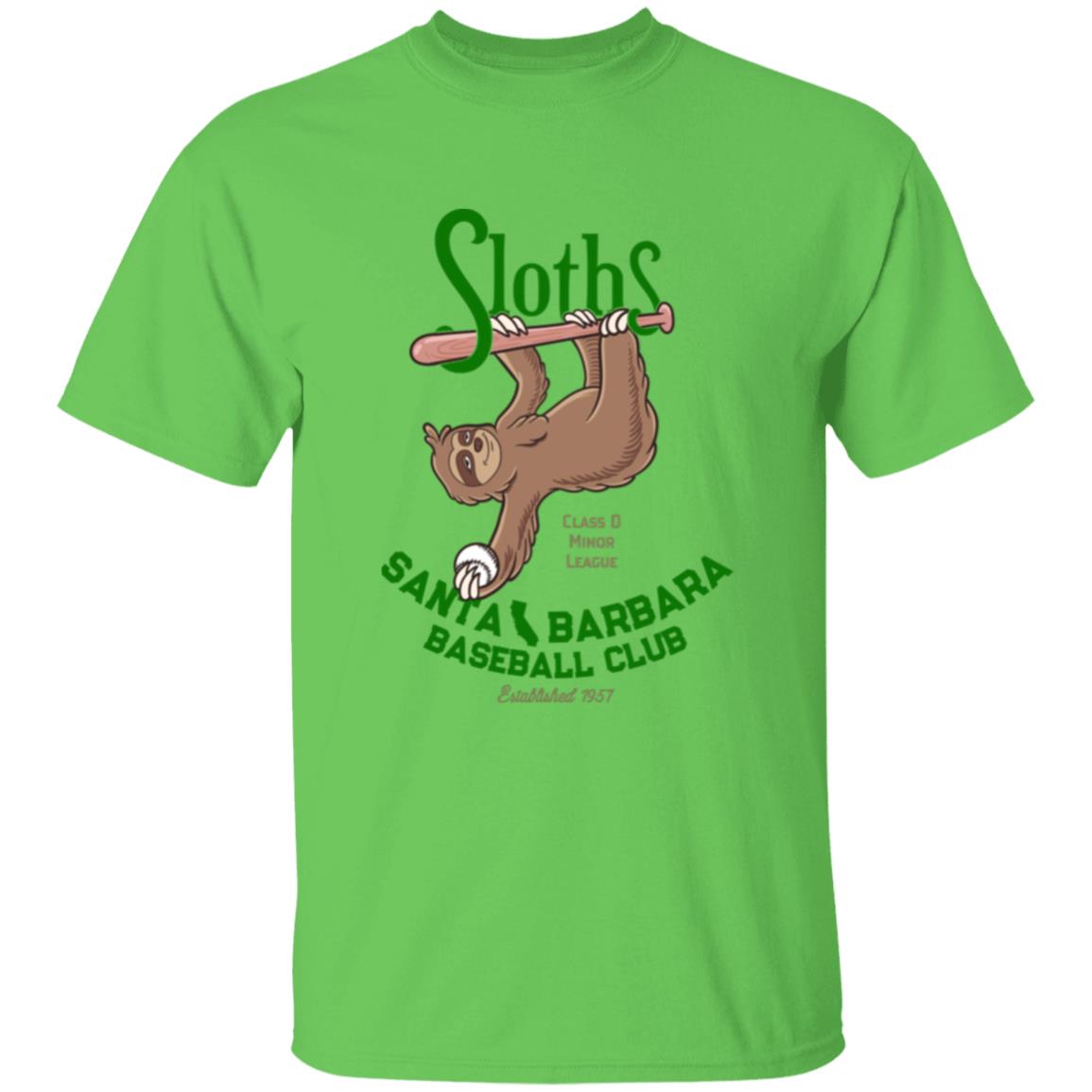 Santa Barbara Sloths Baseball Team Youth  Cotton T-Shirt