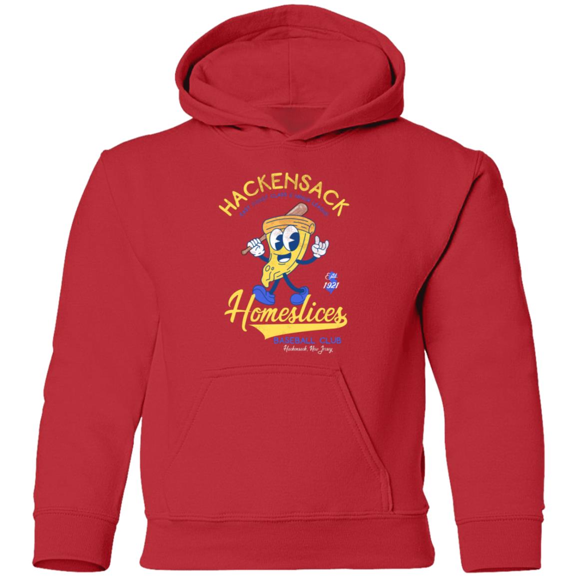 Hackensack Homeslices Retro Minor League Baseball Team-Youth Hoodie