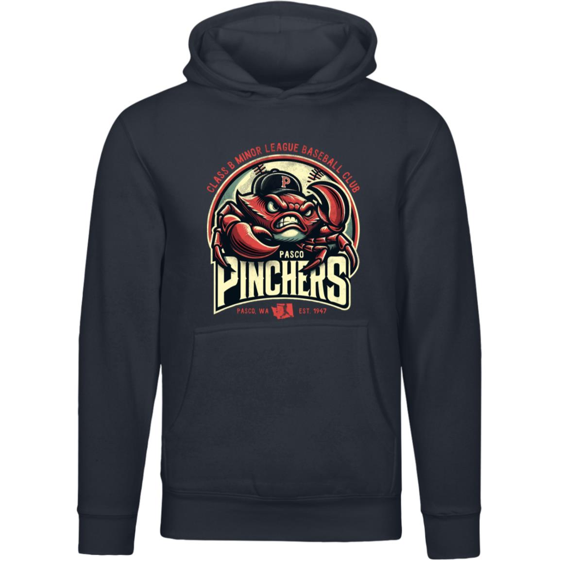 Pasco Pinchers Retro Minor League Baseball Team Unisex Luxury Hoodie