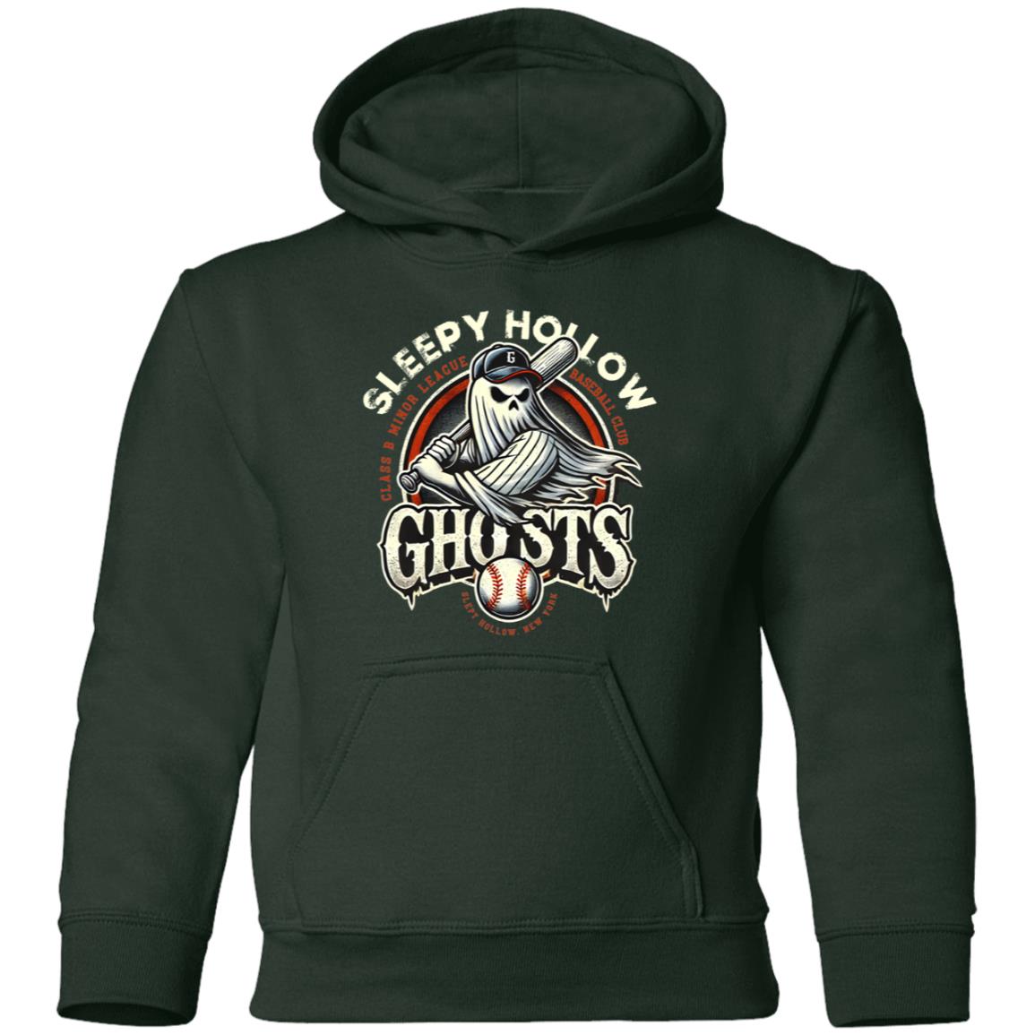 Sleep Hollow Ghosts Minor League Baseball Baseball Team Youth Pullover Hoodie