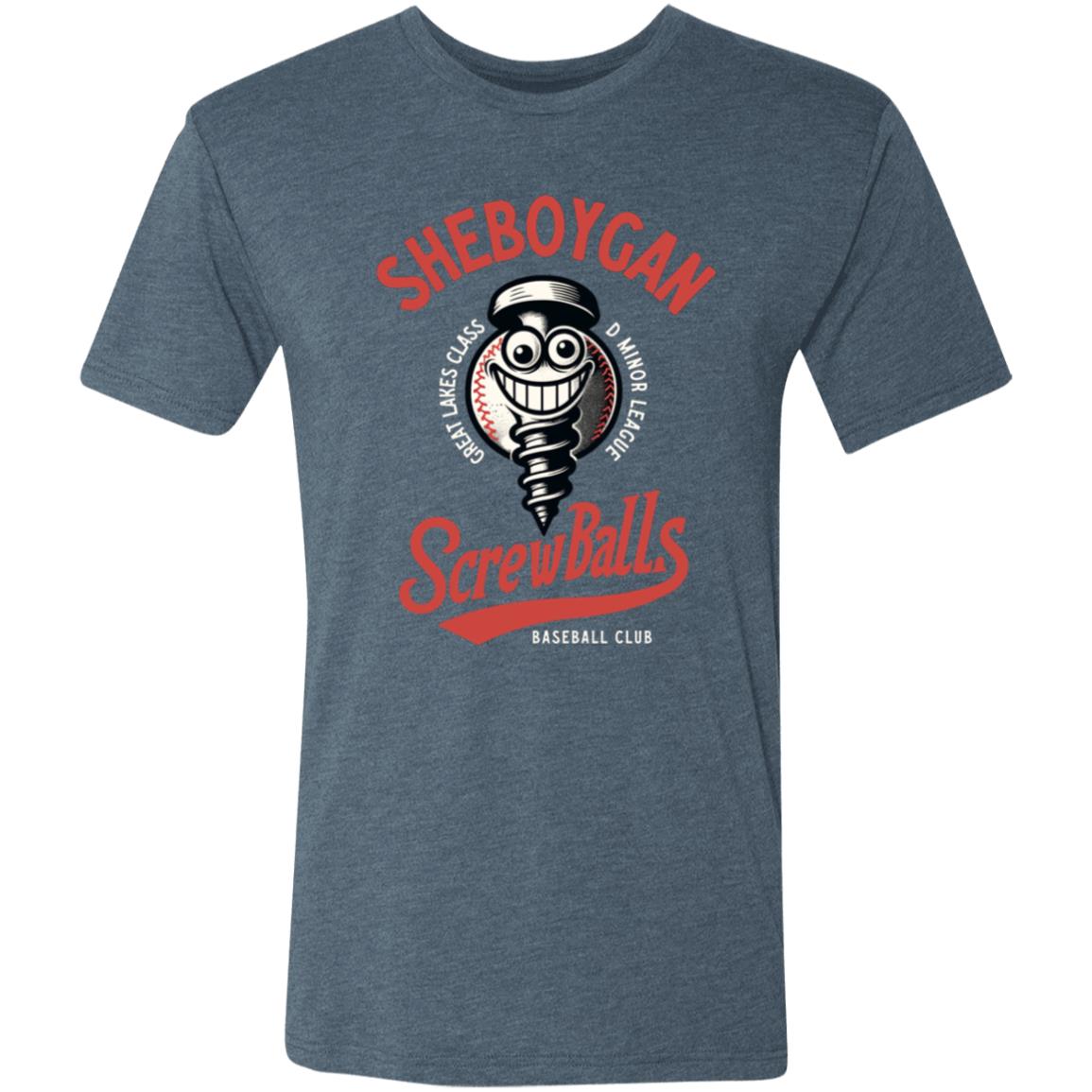 Sheboygan Screwballs Baseball Team Triblend T-Shirt