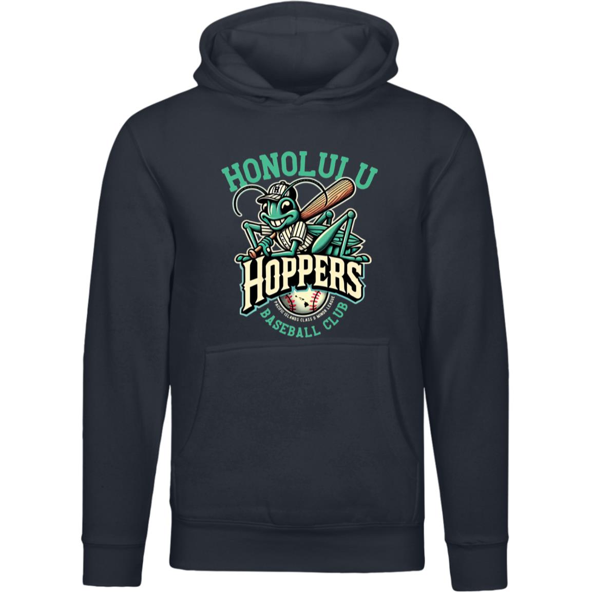 Honolulu Hoppers Minor League Baseball Team Unisex Luxury Hoodie