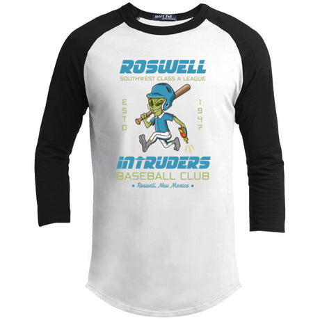 Roswell Intruders Retro Minor League Baseball Team-Youth 3/4 Raglan Sleeve Shirt