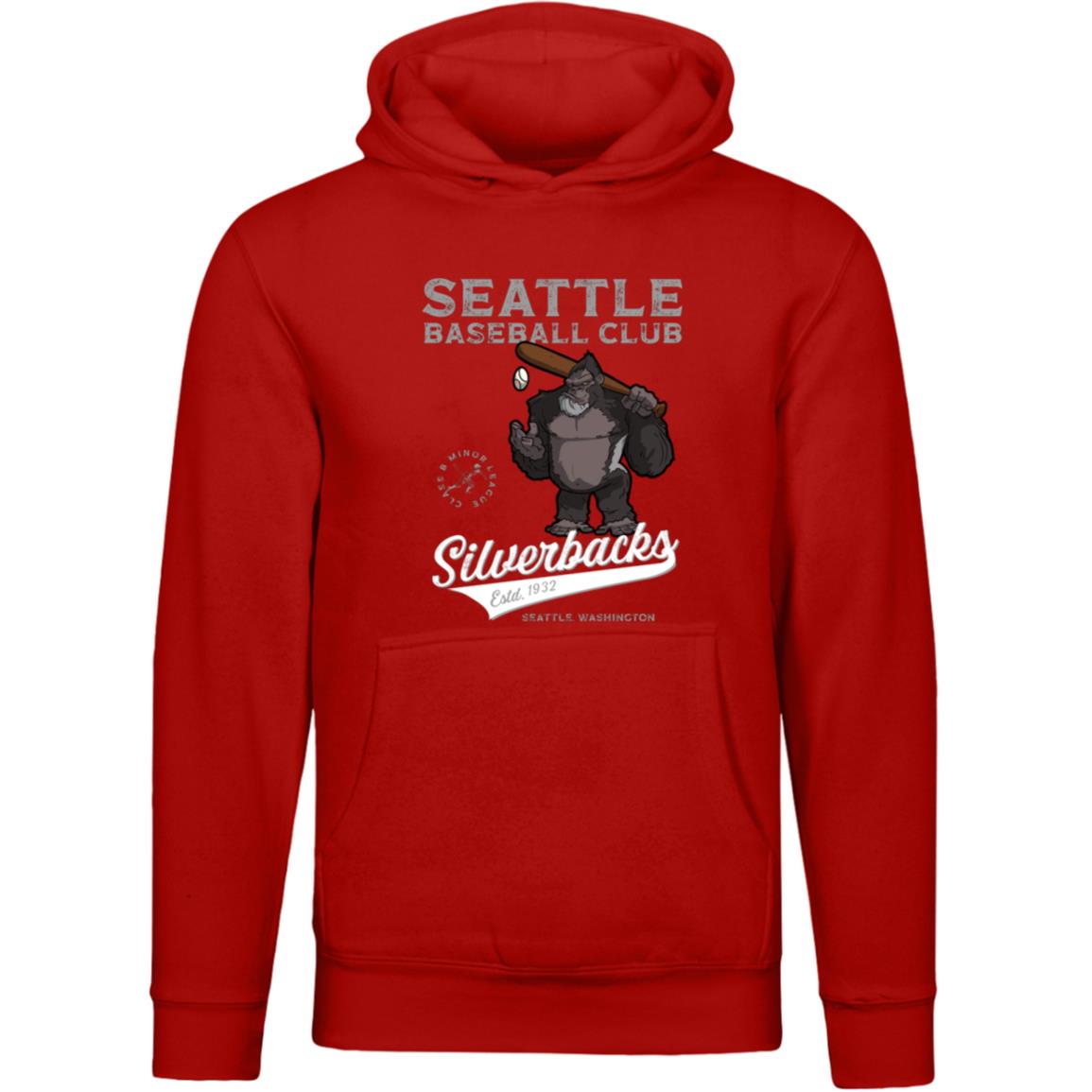 Seattle Silverbacks Retro Minor League Baseball Team Unisex Luxury Hoodie