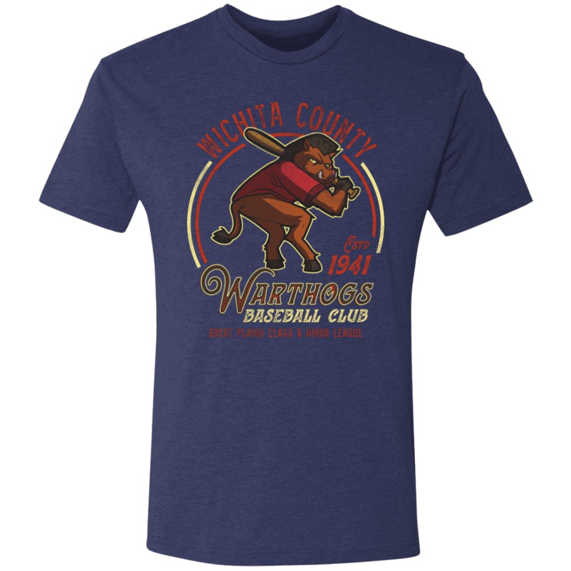 Wichita County Warthogs Minor League  Baseball Team Triblend T-Shirt