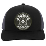 Outfield Outlaws-Trucker Snap Back Vegan Leather Patch