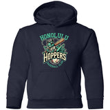 Honolulu Hoppers Minor League Baseball Team Youth Pullover Hoodie