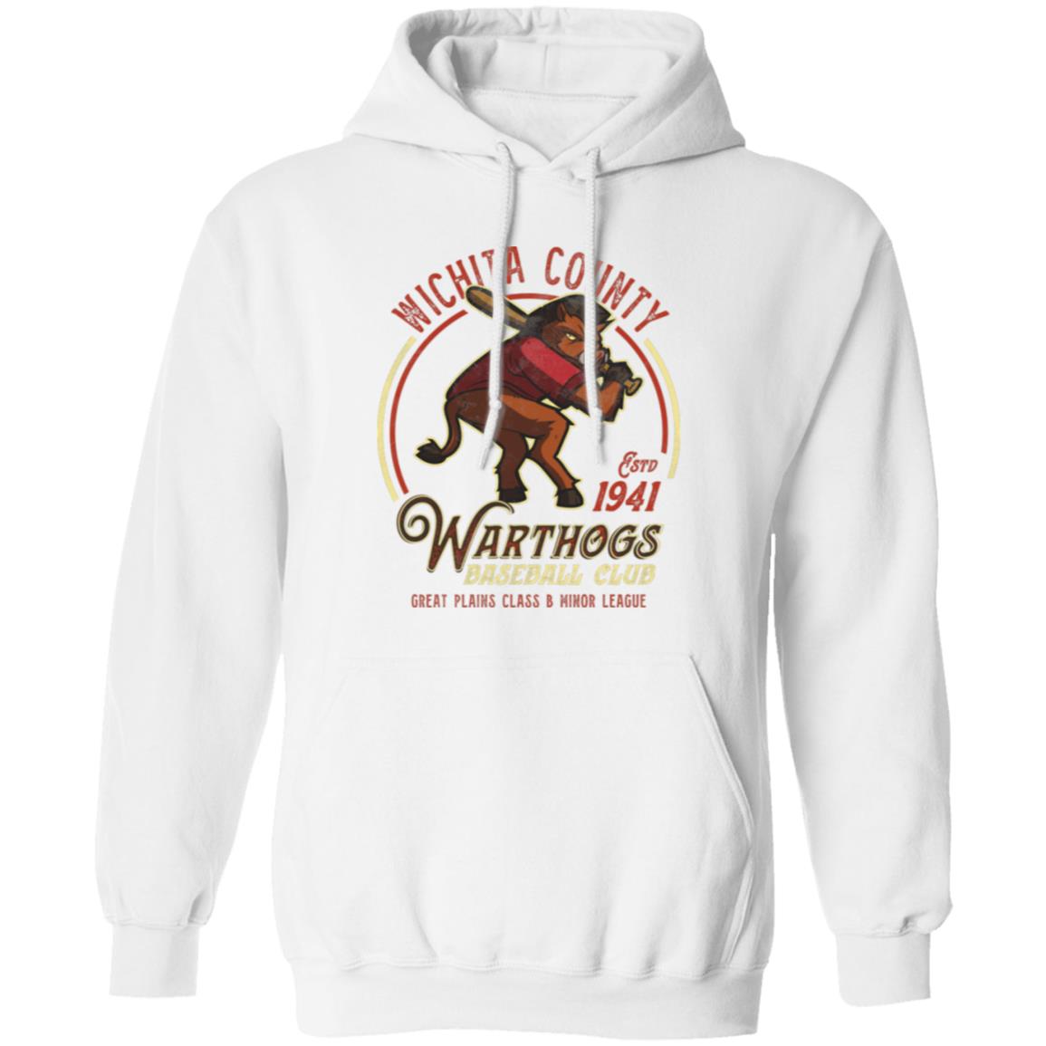 Wichita County Warthogs Minor League Baseball Team Pullover Hoodie