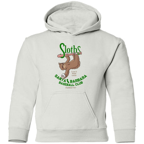 Santa Barbara Sloths Baseball Team Youth Pullover Hoodie