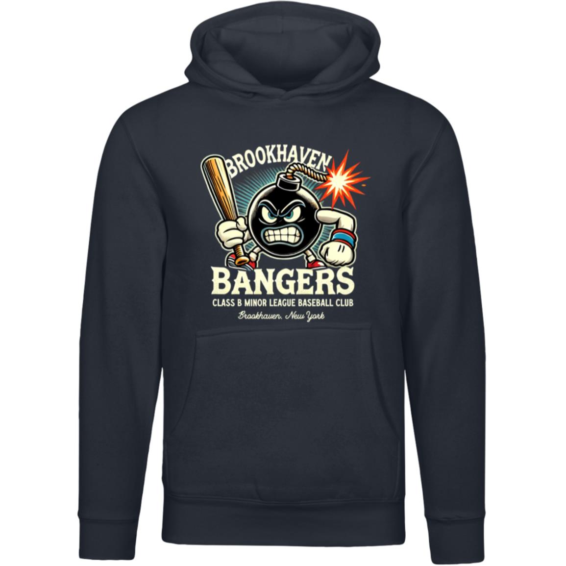 Brookhaven Bangers Minor League Baseball Team Unisex Luxury Hoodie