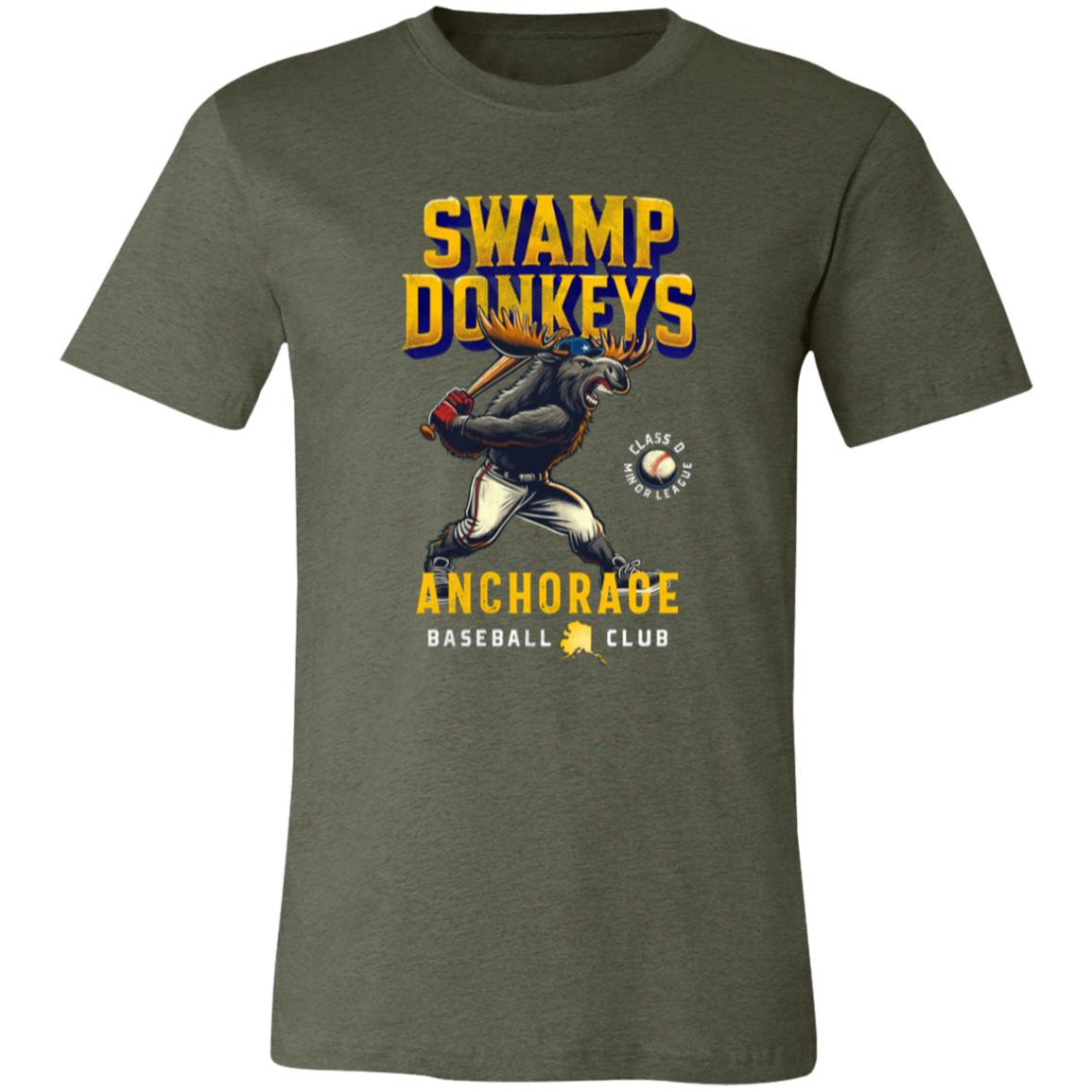 Swamp Donkeys Retro Baseball Team T-Shirt