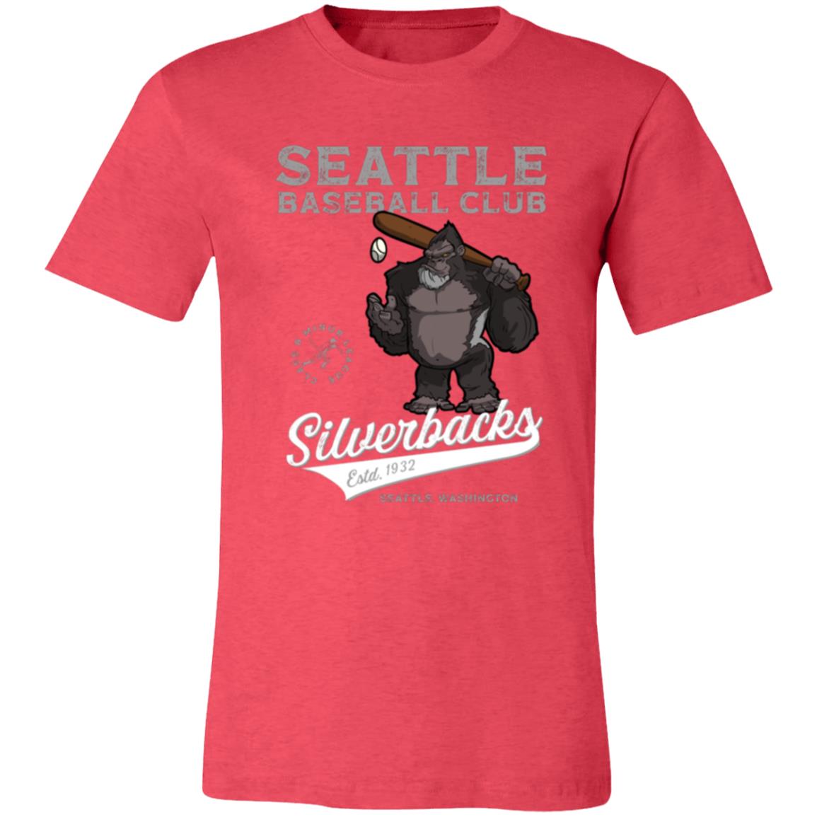 Seattle Silverbacks Retro Minor League Baseball Team T-Shirt