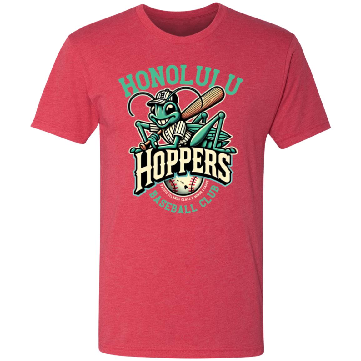 Honolulu Hoppers Minor League Baseball Team Triblend T-Shirt