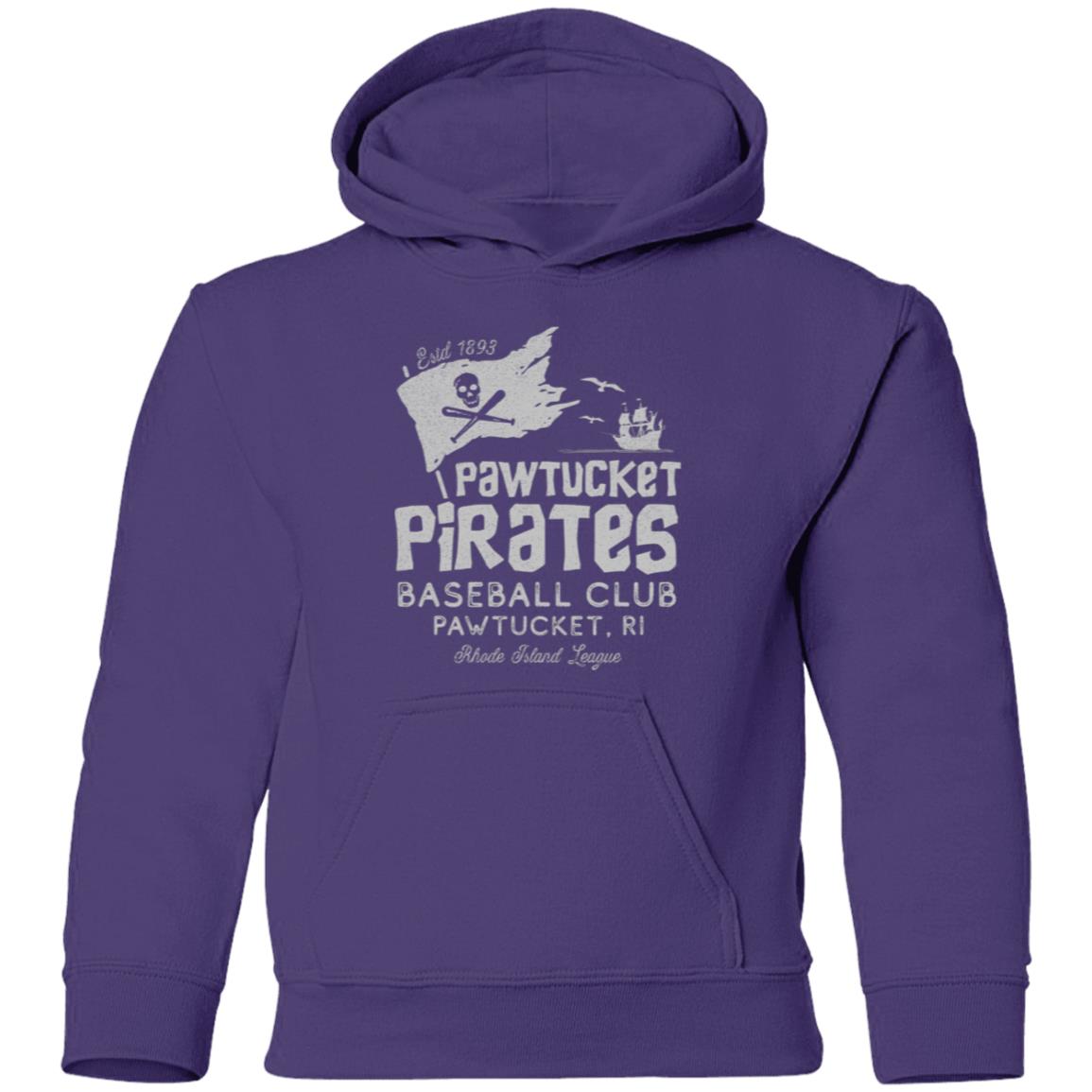 Pawtucket Pirates Retro Minor League Baseball Team-Youth Pullover Hoodie