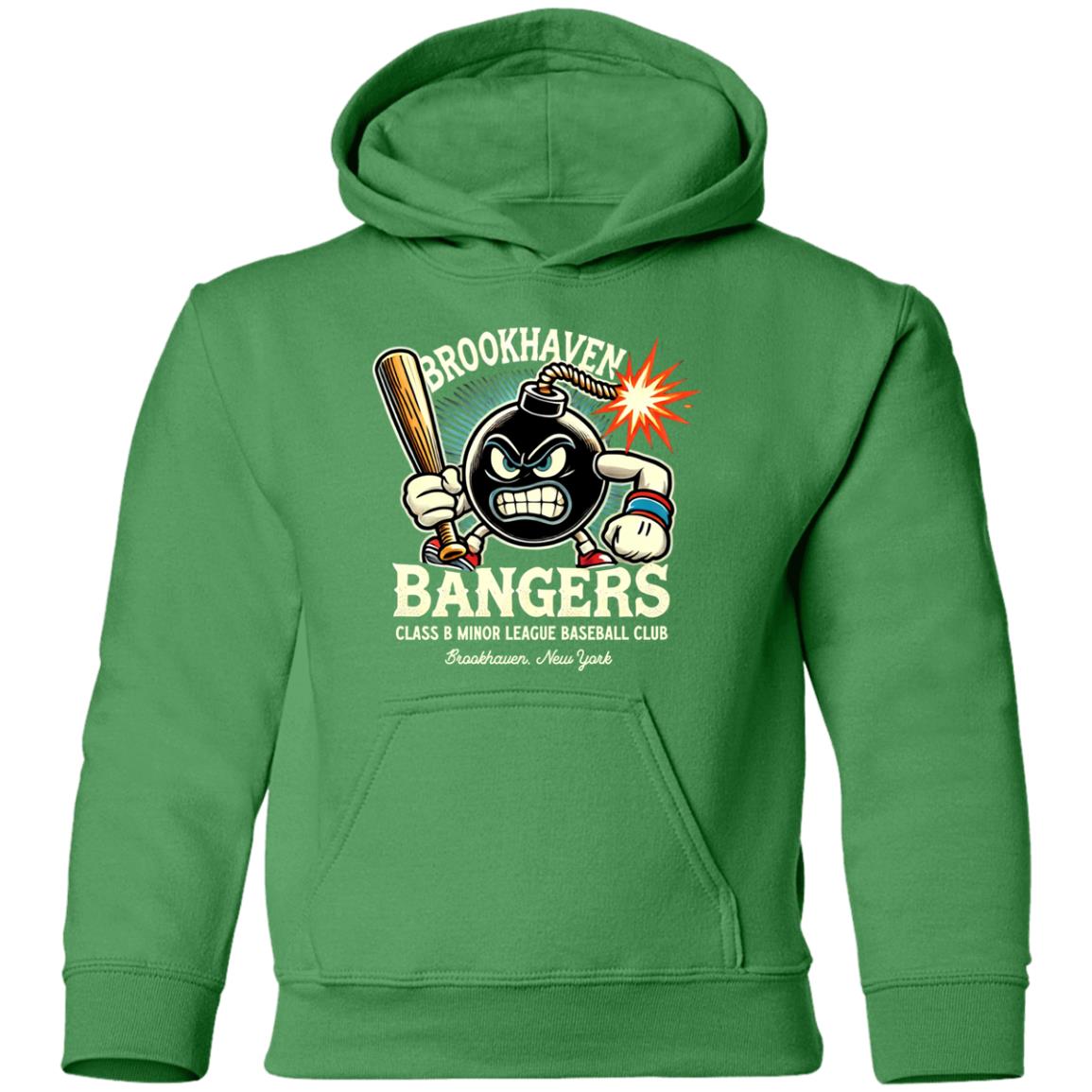 Brookhaven Bangers Minor League Baseball Team Youth Pullover Hoodie