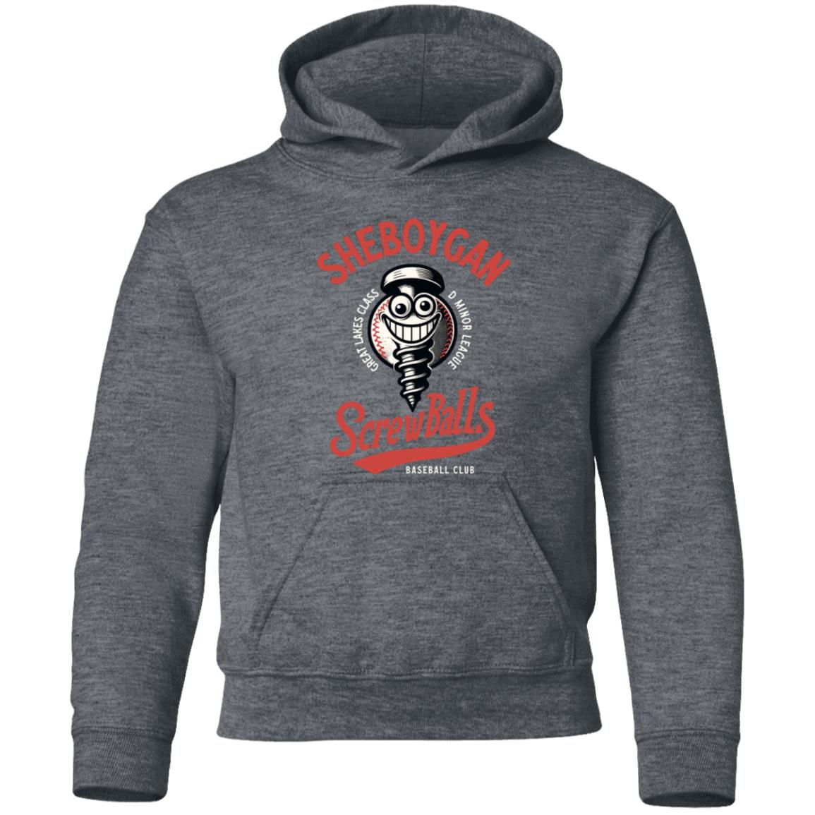 Sheboygan Screwballs Baseball Team Youth Pullover Hoodie