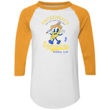 Hackensack Homeslices Retro Minor League Baseball Raglan Jersey