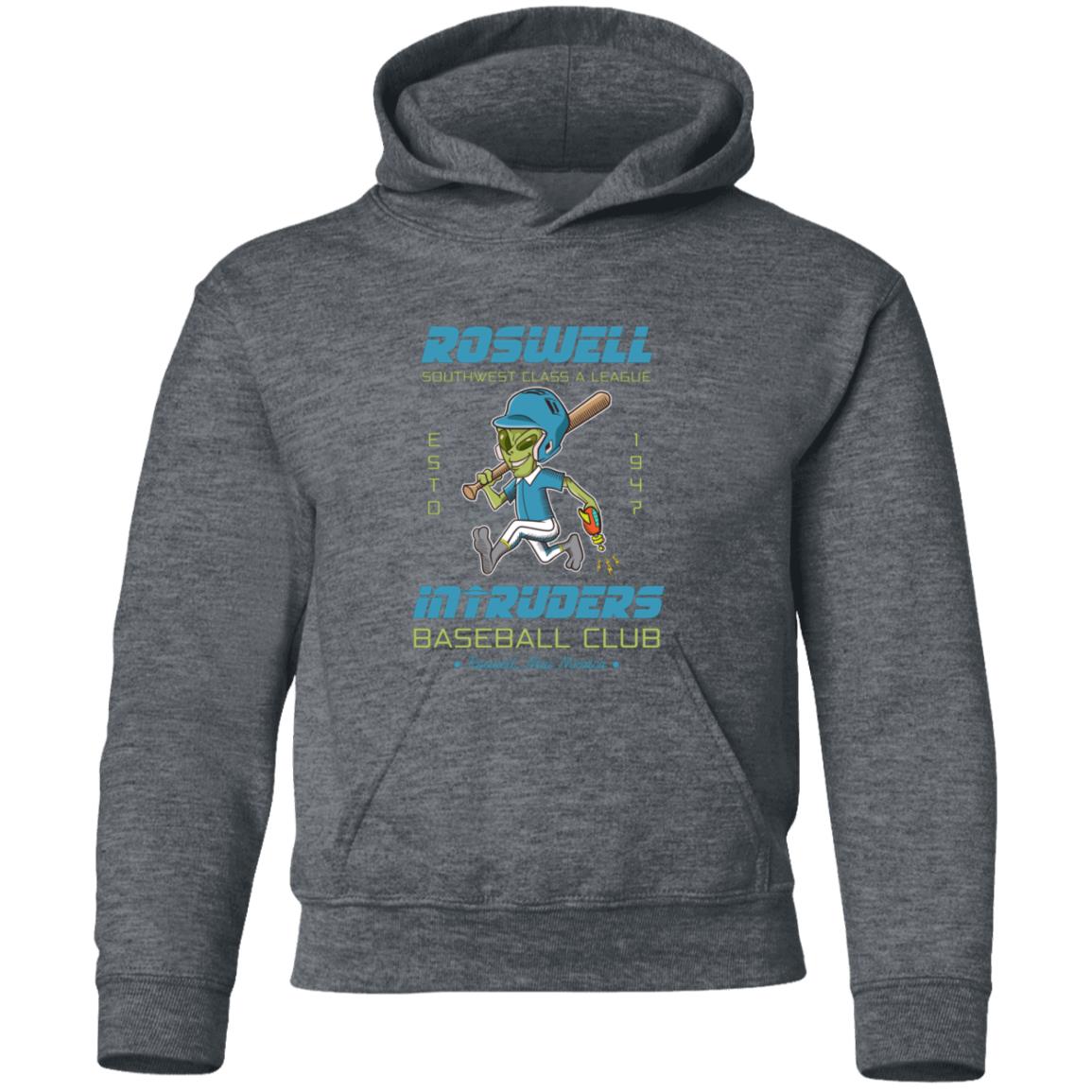 Roswell Intruders Retro Minor League Baseball Team-Youth Pullover Hoodie