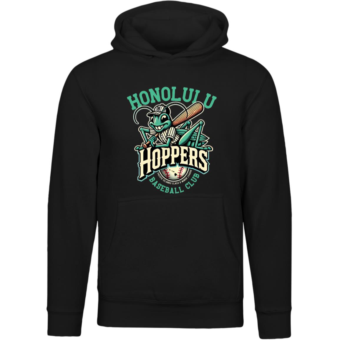 Honolulu Hoppers Minor League Baseball Team Unisex Luxury Hoodie