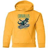 Corvallis Carnivores Retro Minor League Baseball Team-Youth Pullover Hoodie