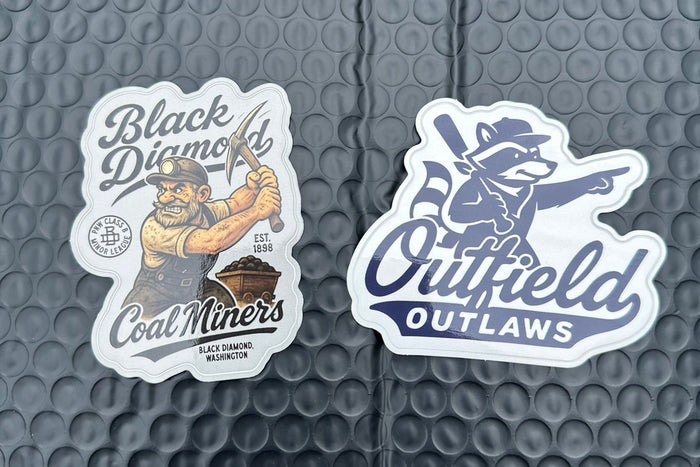 Outfield Outlaws stickers
