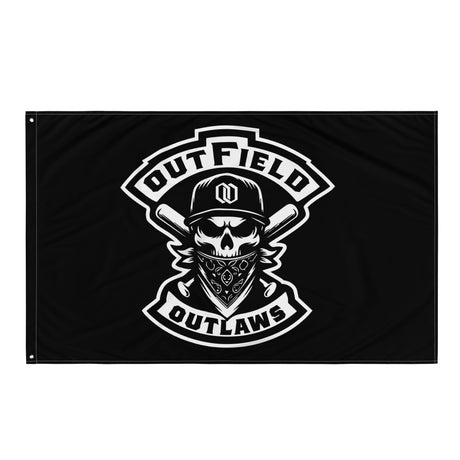Outfield Outlaws Logo Flag - outfieldoutlaws