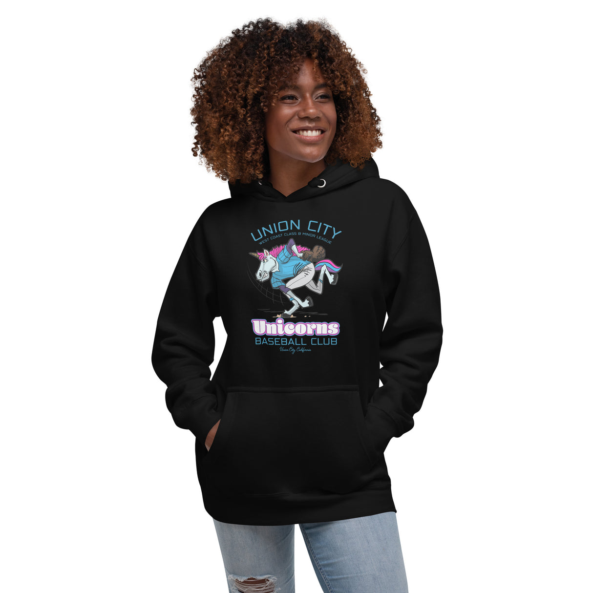 Union City Unicorns Retro Minor League Baseball Team-Unisex Hoodie